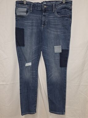 GAP Legging Skimmer Patchwork Jeans - Blue